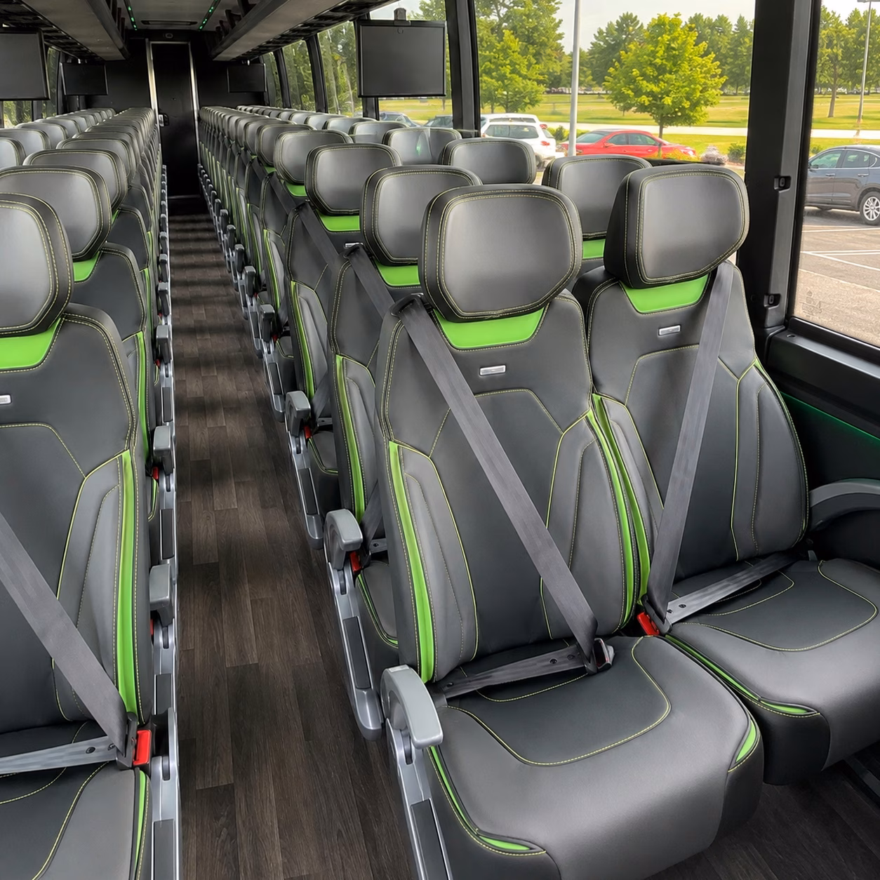 gastonia charter bus rental interior