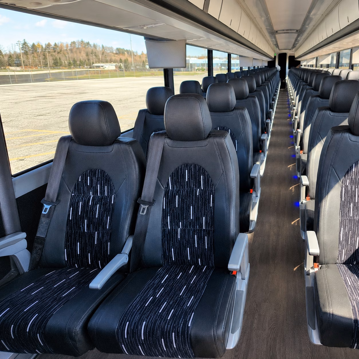 gastonia charter bus rentals for wedding guests at clt airport
