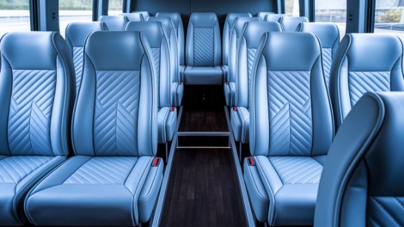 gastonia 28 passenger minibus inside