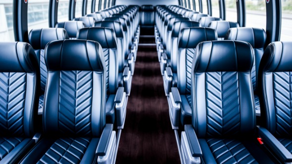 gastonia 50 passenger charter bus inside