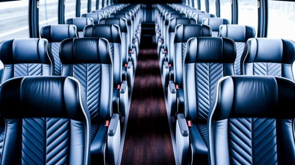 gastonia 54 passenger charter bus inside