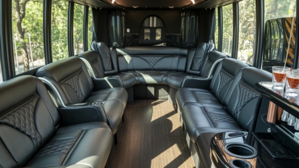 party bus rental interior gastonia